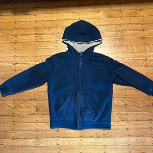Lands End comfortable fluffy Zip up